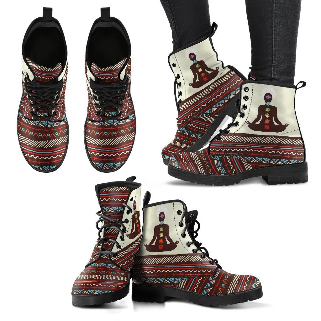 Boho Chakra Leather Boots