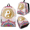Backpack - Black - Colorful Mandala Yin Yang / Child (Ages 4 to 7)