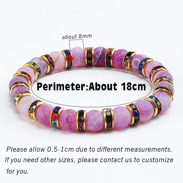 Purple Natural Stone Crystal Chakra Bracelets