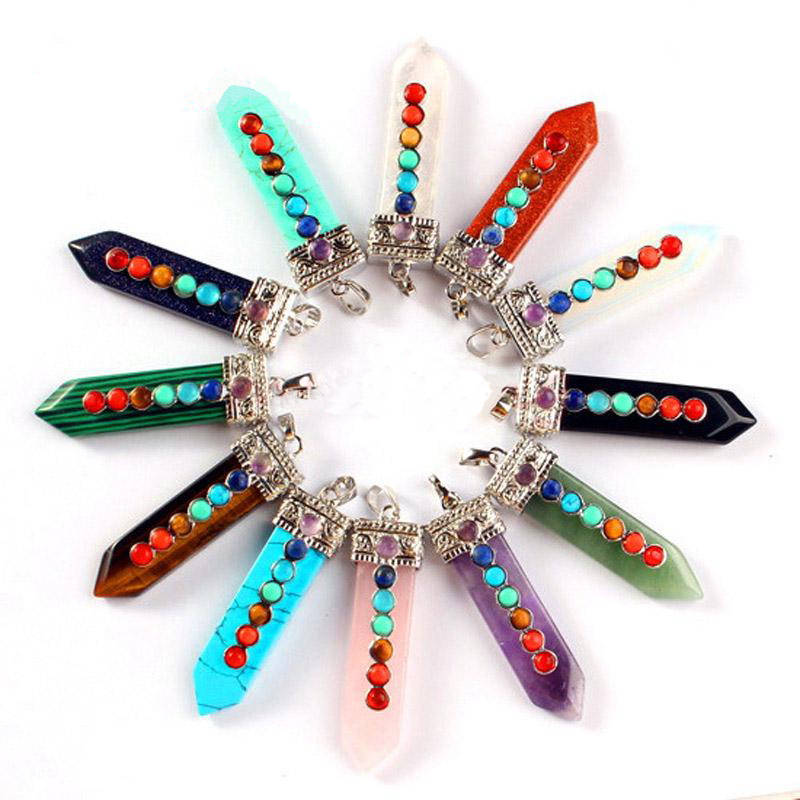 7 Chakra Natural Beads Pendant