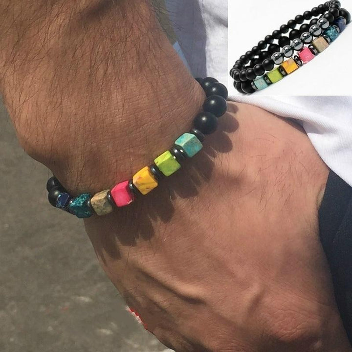 Natural Stone Couple Bracelet Set Spiritual Energy Bracelet