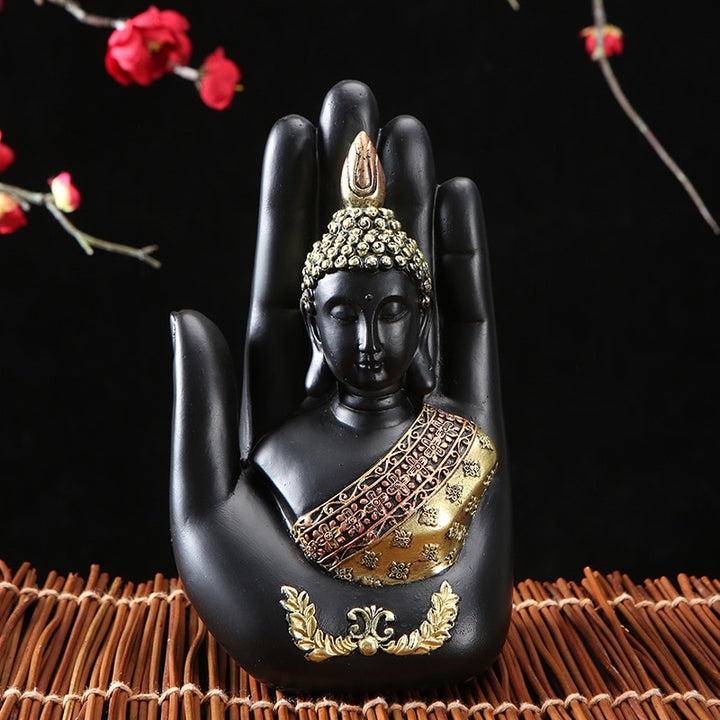 Feng Shui Buddha Sculpture Figurine Hand Monk Buddha Statue