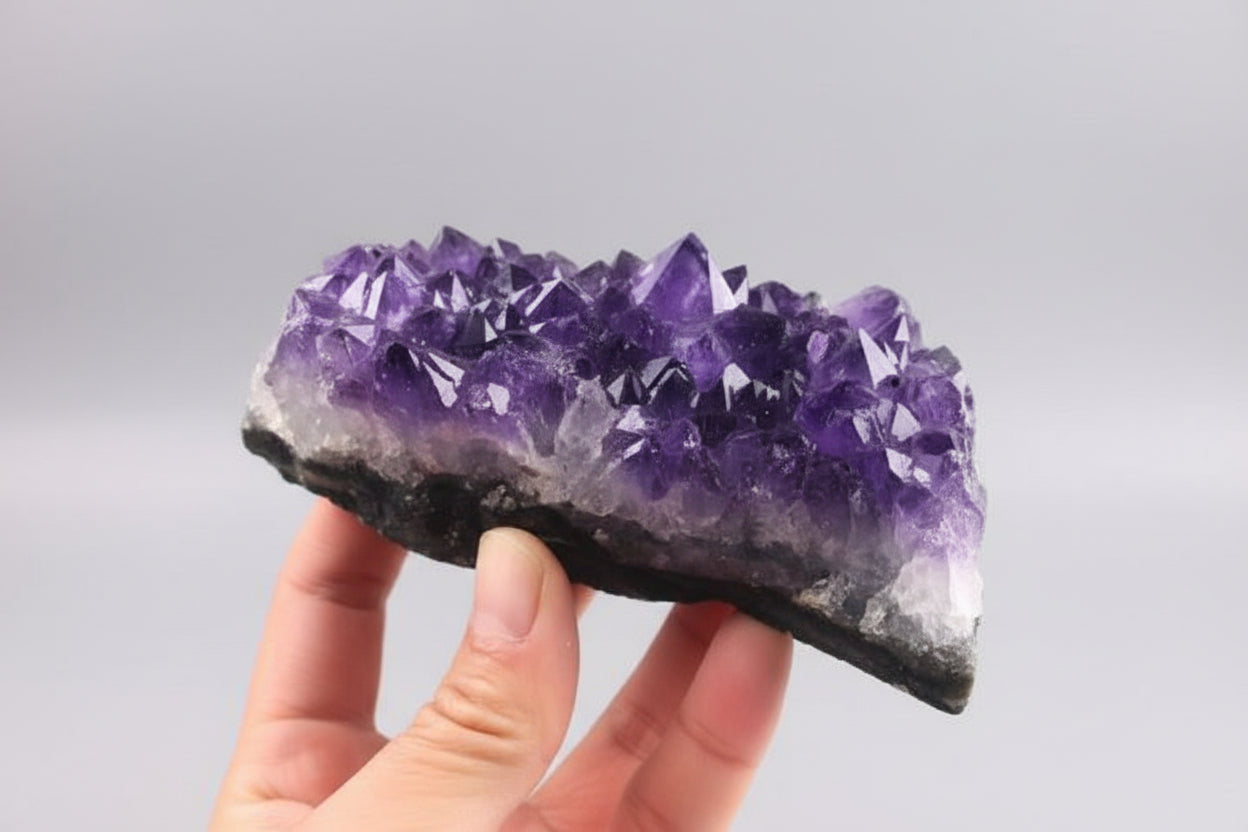 Natural Amethyst Crystal Cluster – Zen Home Decor Stone