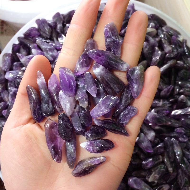 Amethyst Wolf Tooth Crystal Points | Natural Purple Stone