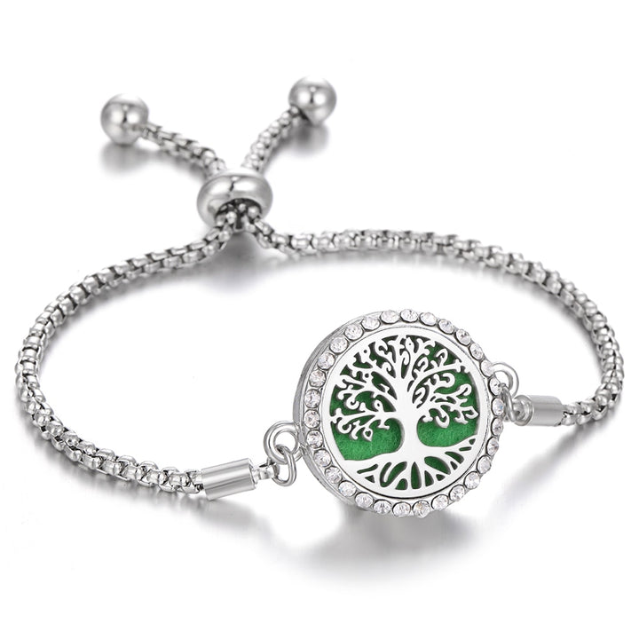 Tree of Life Aromatherapy Diffuser Locket Bracelet