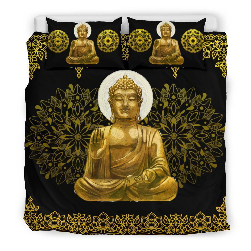 Golden "Namaste" Bedding Set