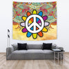 Wall Tapestry - Yellow Peace Mandala / Large 104