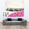 Wall Tapestry - Peace White Pink / Large 104