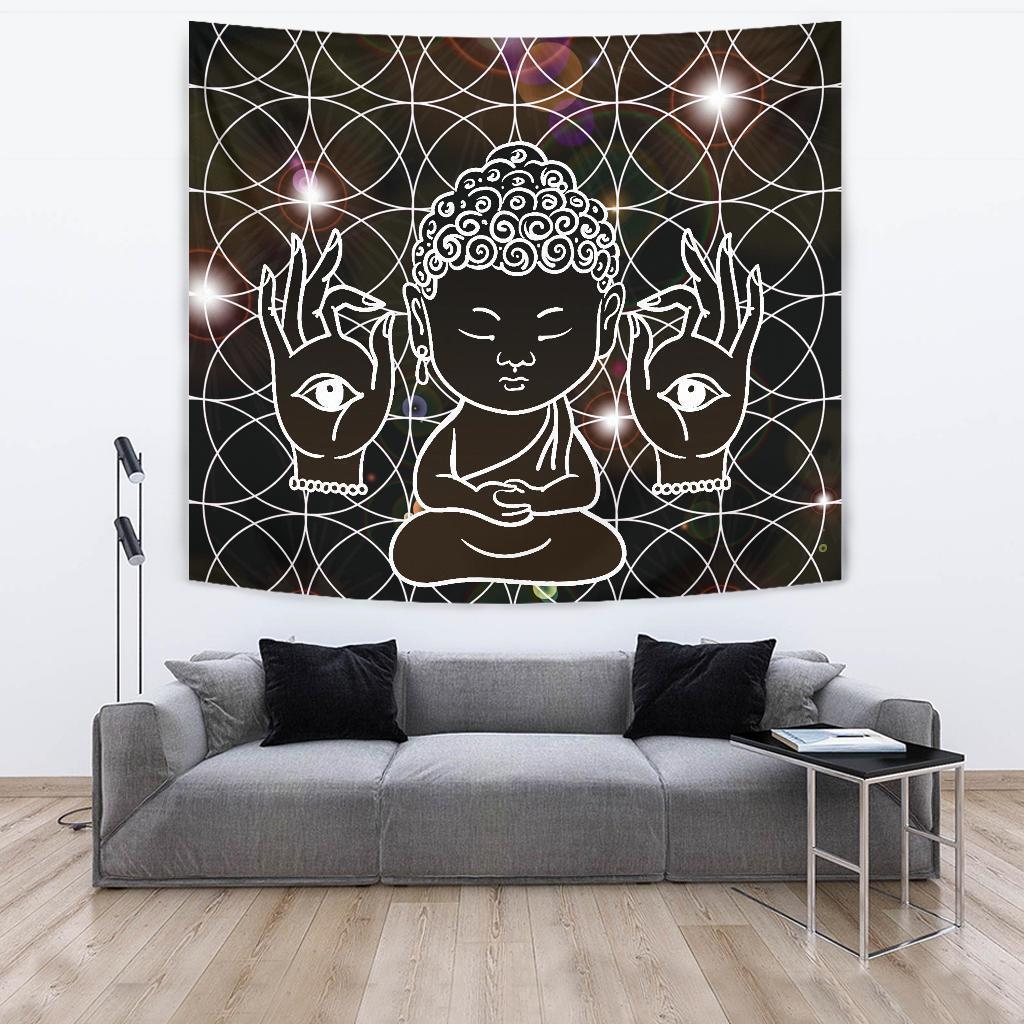 Buddha Hamsa Tapestry