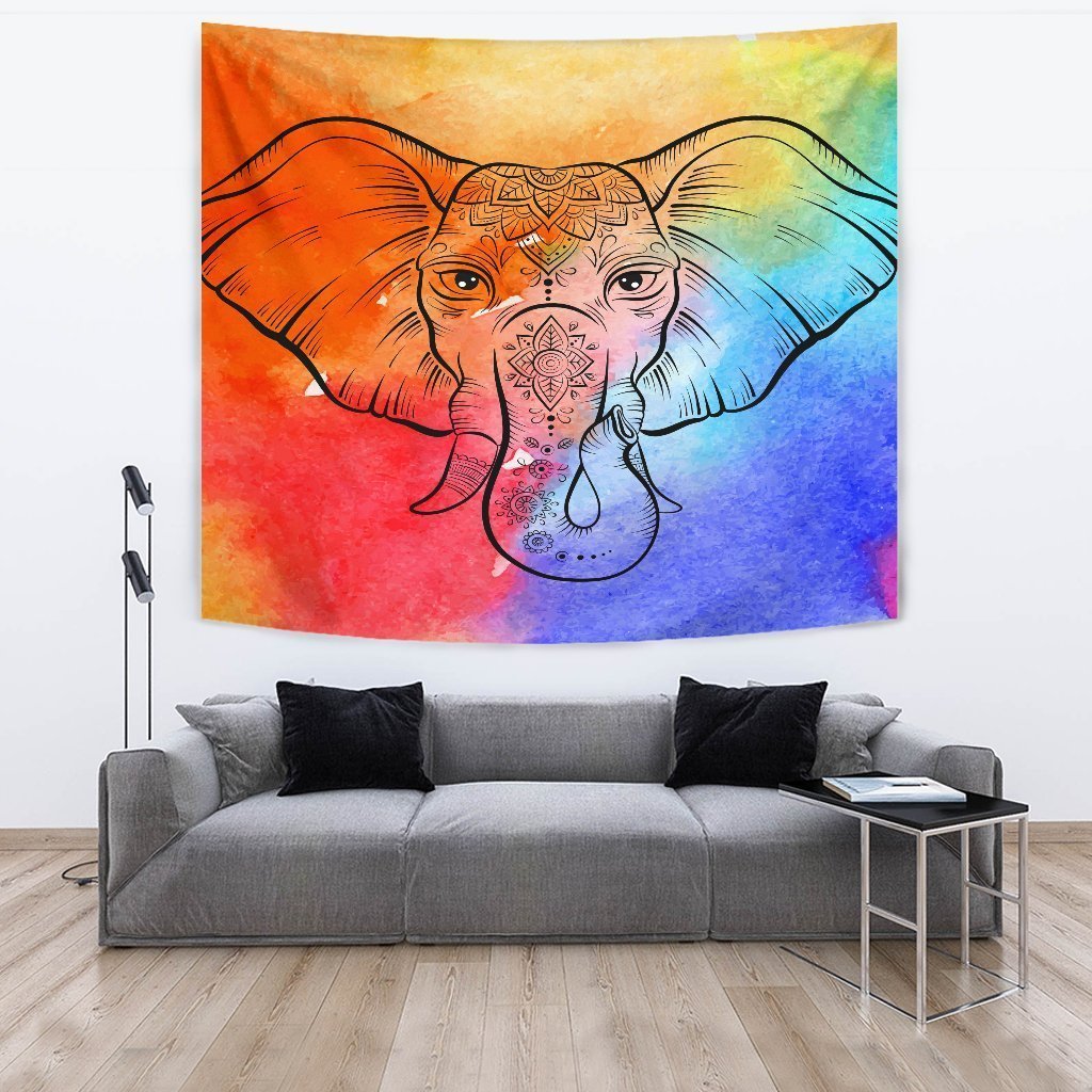 Elephant Head Tapestry