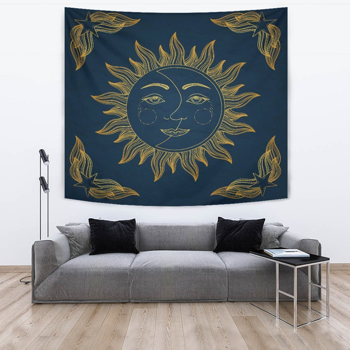 Blue Sun Tapestry