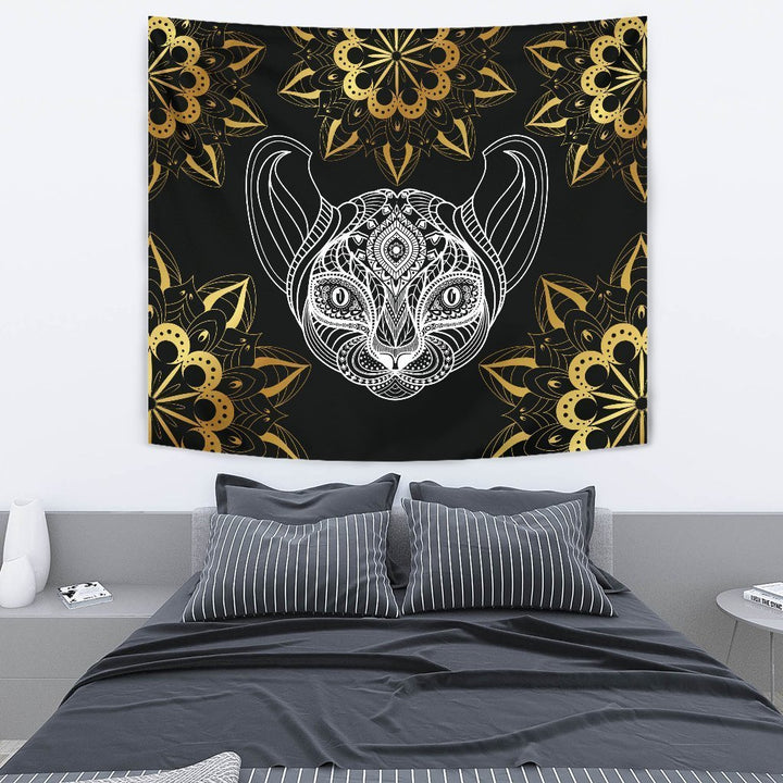 Mandala Tiger Tapestry