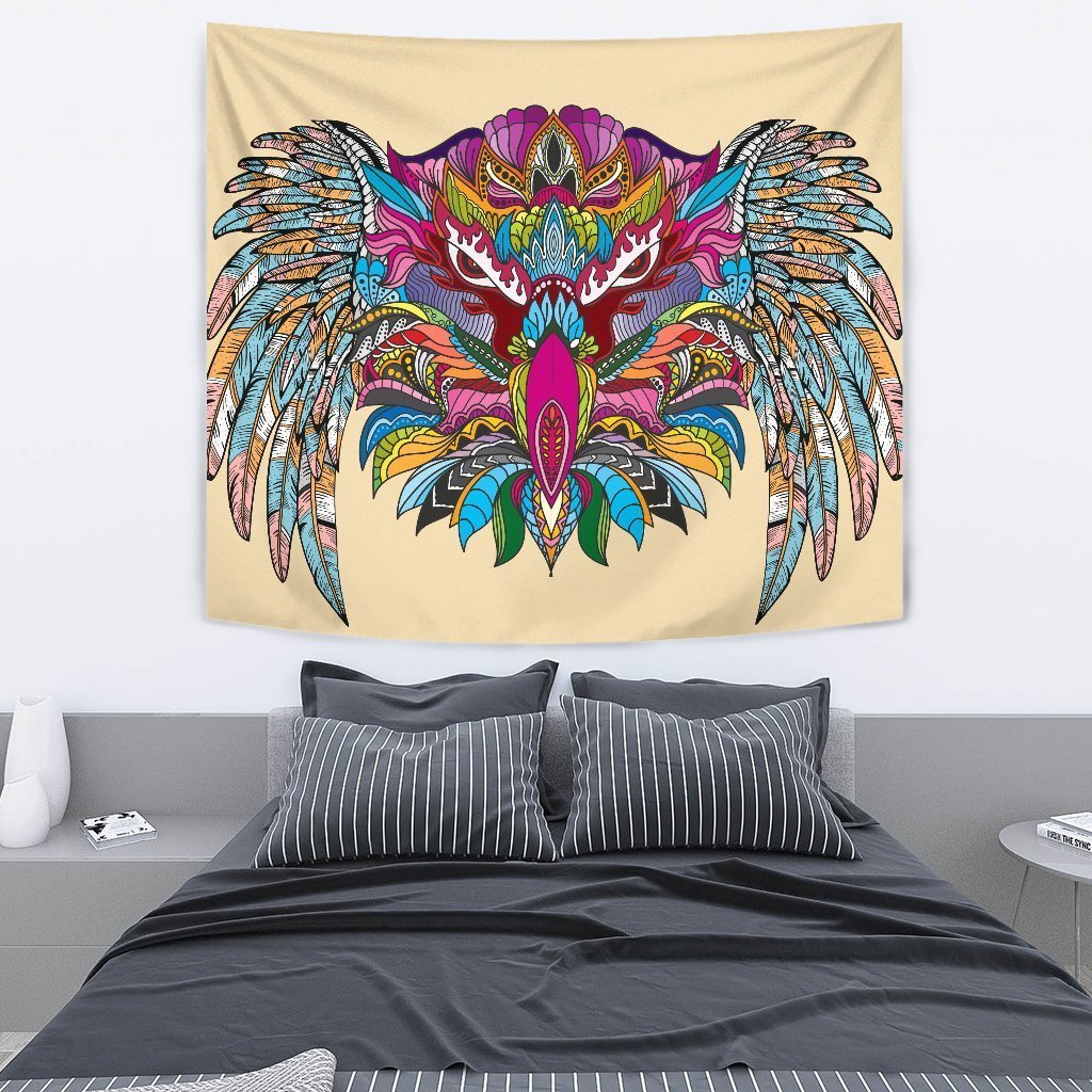 Colorful Owl Tapestry