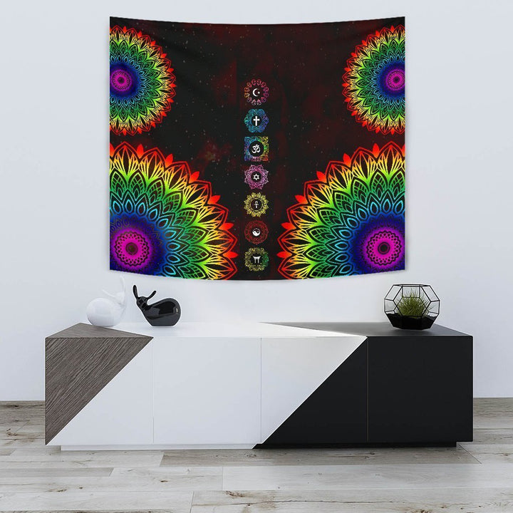 7 Chakra Colorful Tapestry