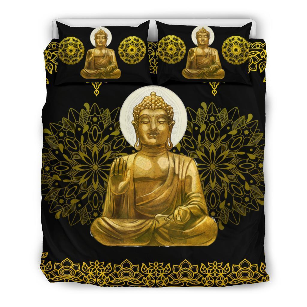 Golden "Namaste" Bedding Set