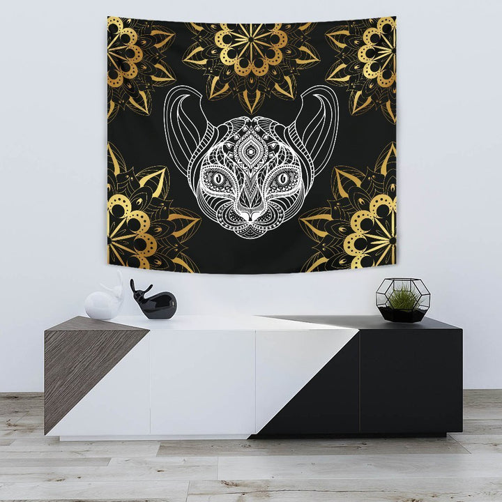 Mandala Tiger Tapestry
