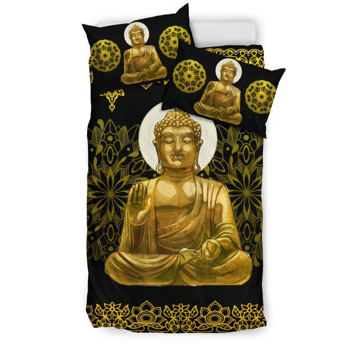 Golden "Namaste" Bedding Set