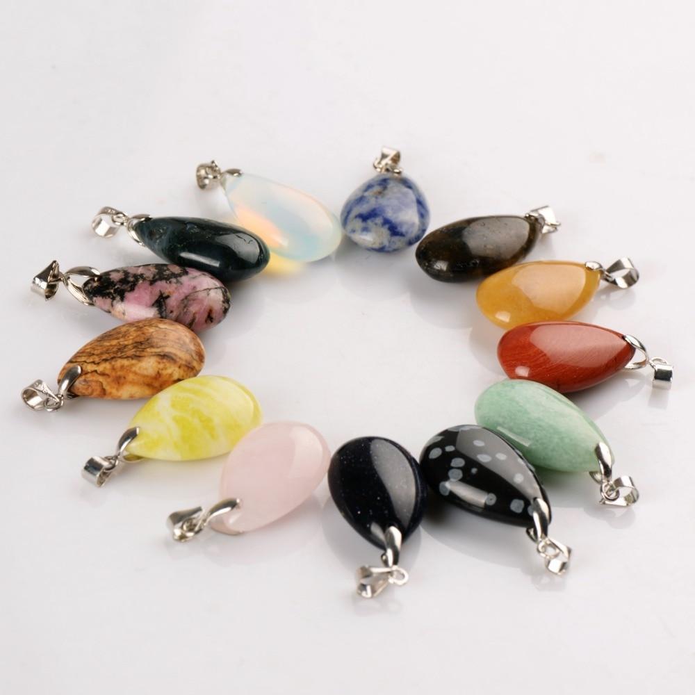 Assorted Natural Stone Pendants