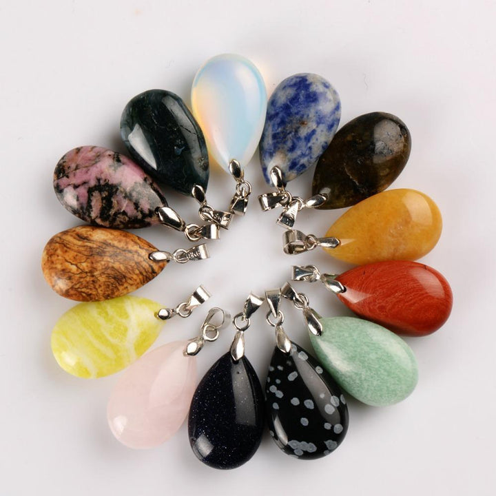 Assorted Natural Stone Pendants