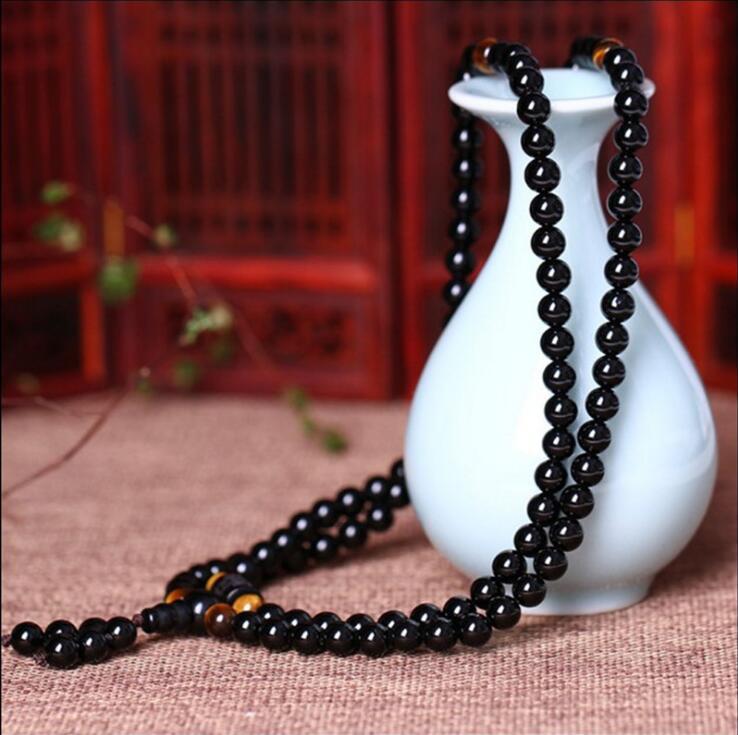 108 Mala Prayer Beads Tiger Eye Stone Bracelet