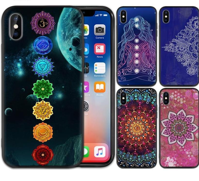 Soft Mandala Chakra Silicone Phone Cases