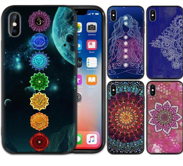 Soft Mandala Chakra Silicone Phone Cases