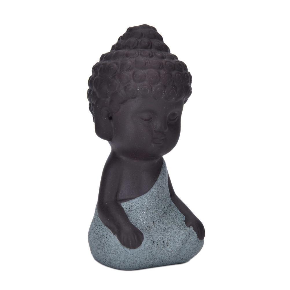 Hand-painted Ceramic Buddha Figurine