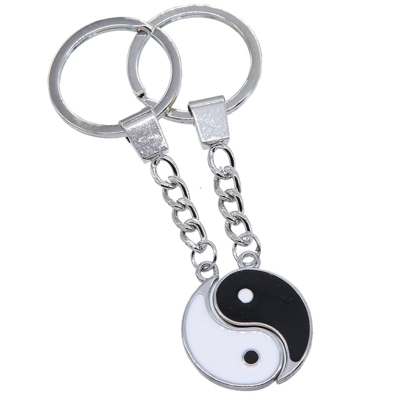 Yin Yang Charm Keychain
