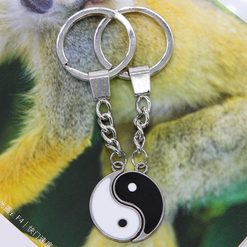 Yin Yang Charm Keychain
