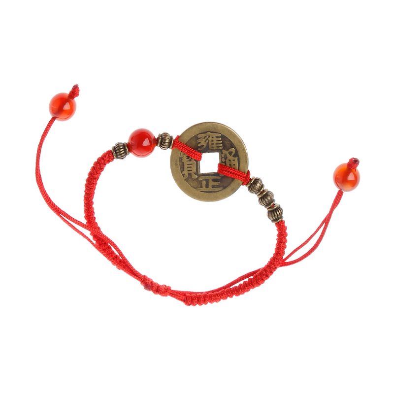 Ancient Coin Red String Bracelet