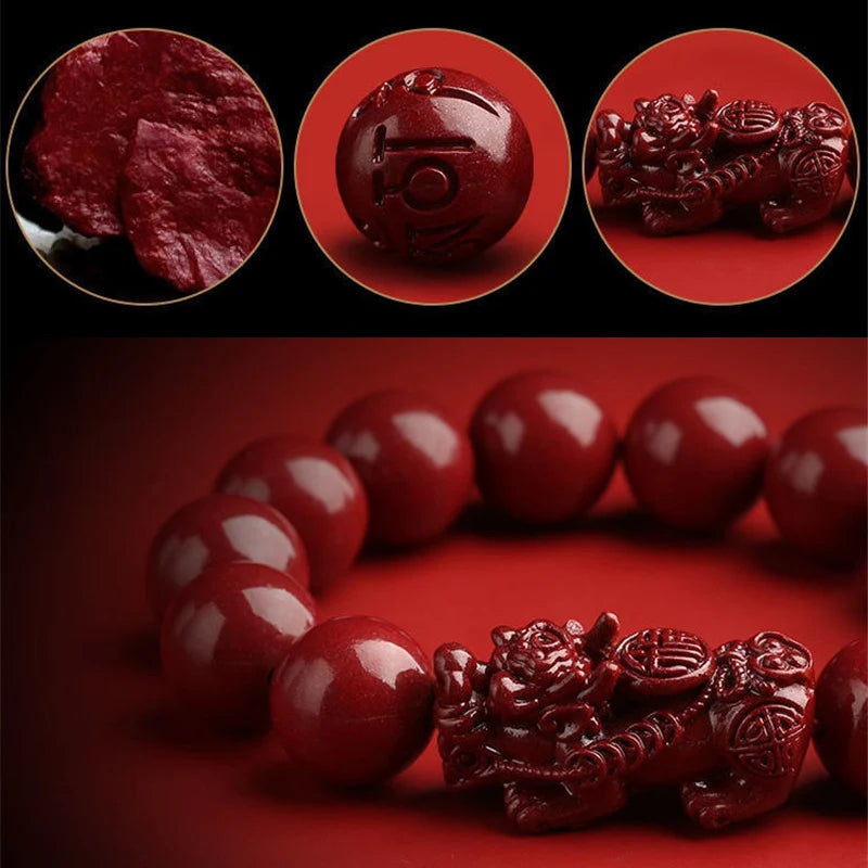 Feng Shui Pixiu Cinnabar Bracelet