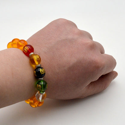 Feng Shui Abundance Anchor | Citrine Style Clarity Bracelet