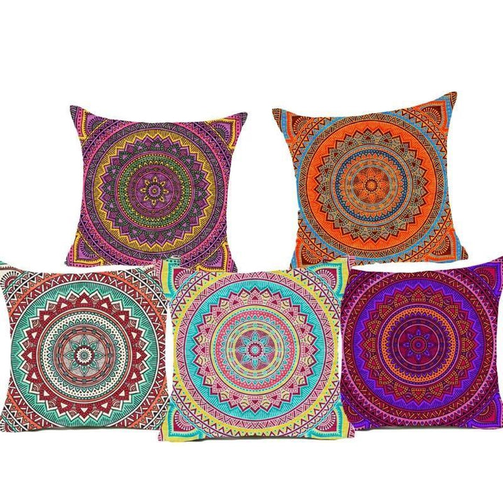 Mandala Polyester Cushion Pillow Case