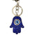 Lucky Eye Hamsa Hand Keychain Evil Eye Protection Blue Amulet Keychain