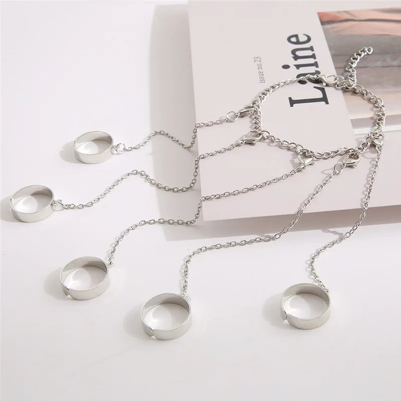 Charm Hip Hop Chain Open Ring