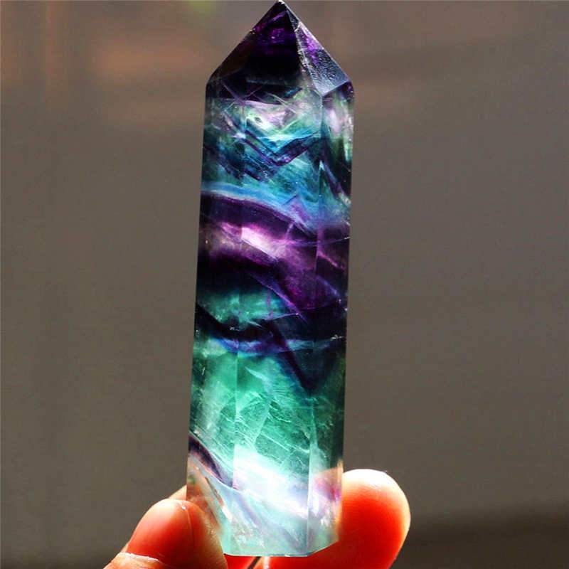 Natural Fluorite Crystal Wand Energy Crystals Wand