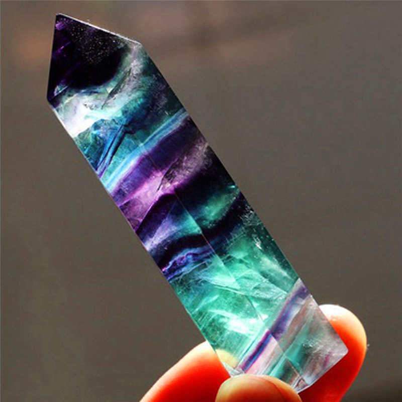 Natural Fluorite Crystal Wand Energy Crystals Wand