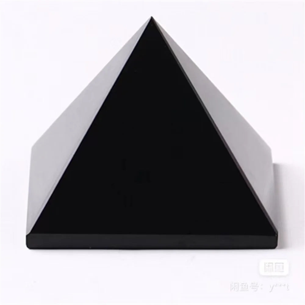 Natural Obsidian Pyramid