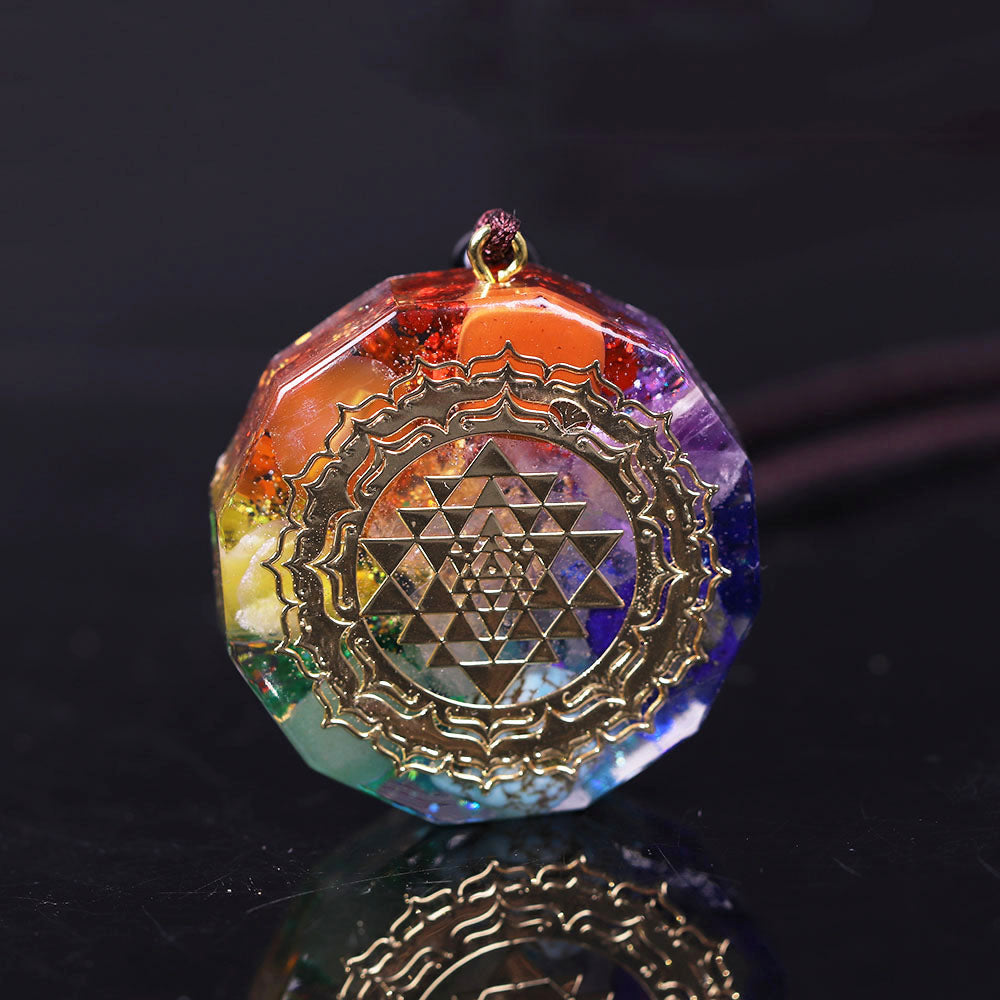 Sacred Geometry Chakra Energy Necklace