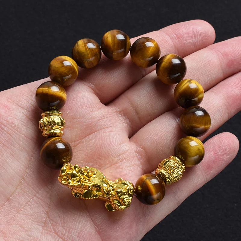 Pi Xiu Tiger Eye Stone Beads Bracelet