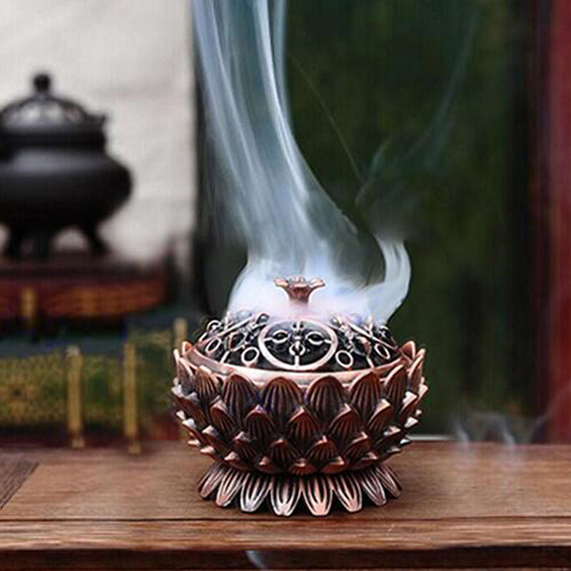 Retro Lotus Incense Burner