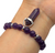 Natural Stone Hexagonal Yoga Bracelet Crystal Beads Spiritual Bracelet