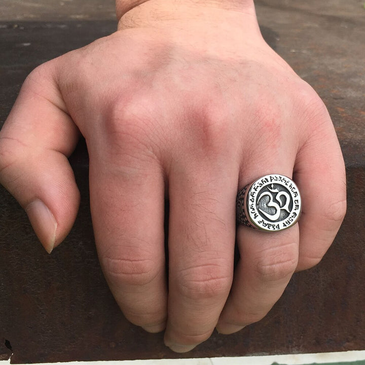 Talisman Om Buddhist Amulet Ring