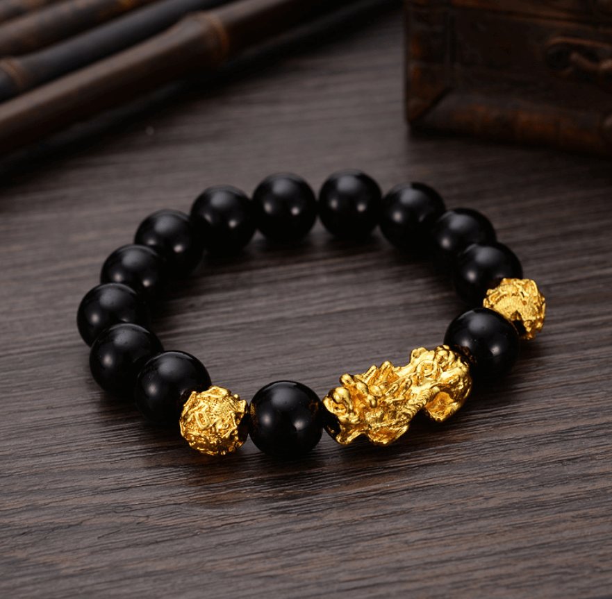 Golden Feng Shui Pixiu Bracelet
