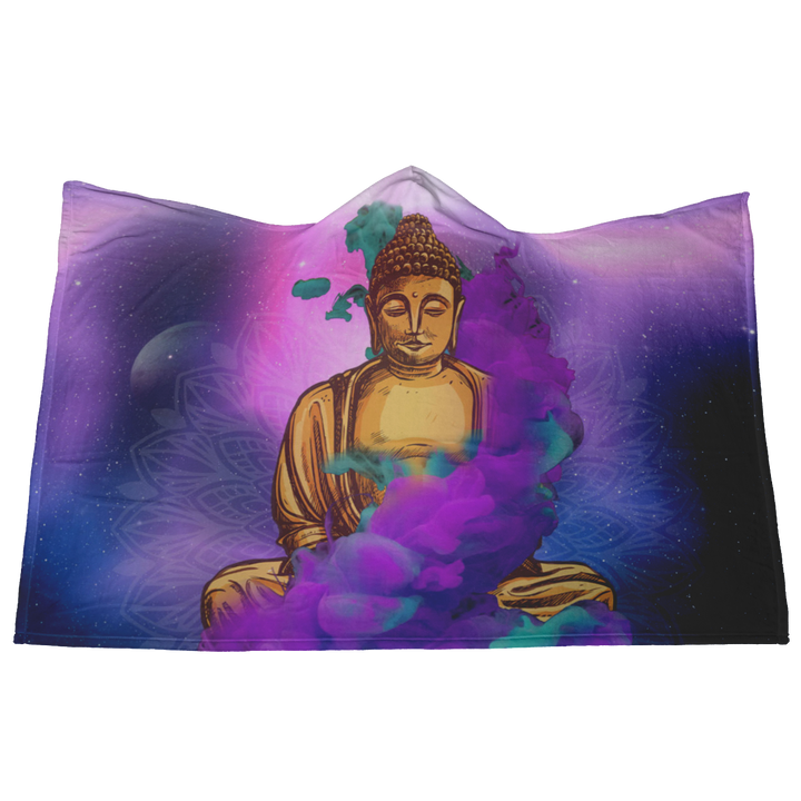 Purple Buddha Hooded Blanket