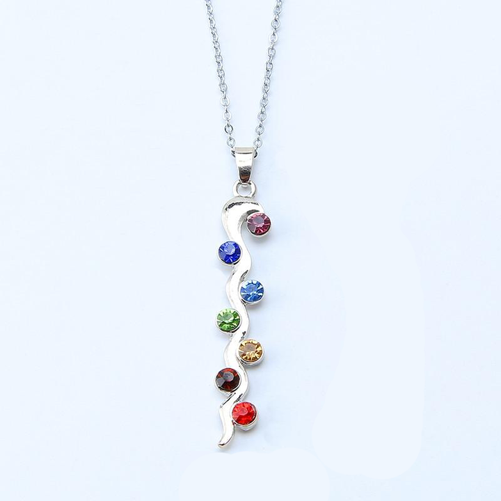 Crystal Stone 7 Chakra Necklace