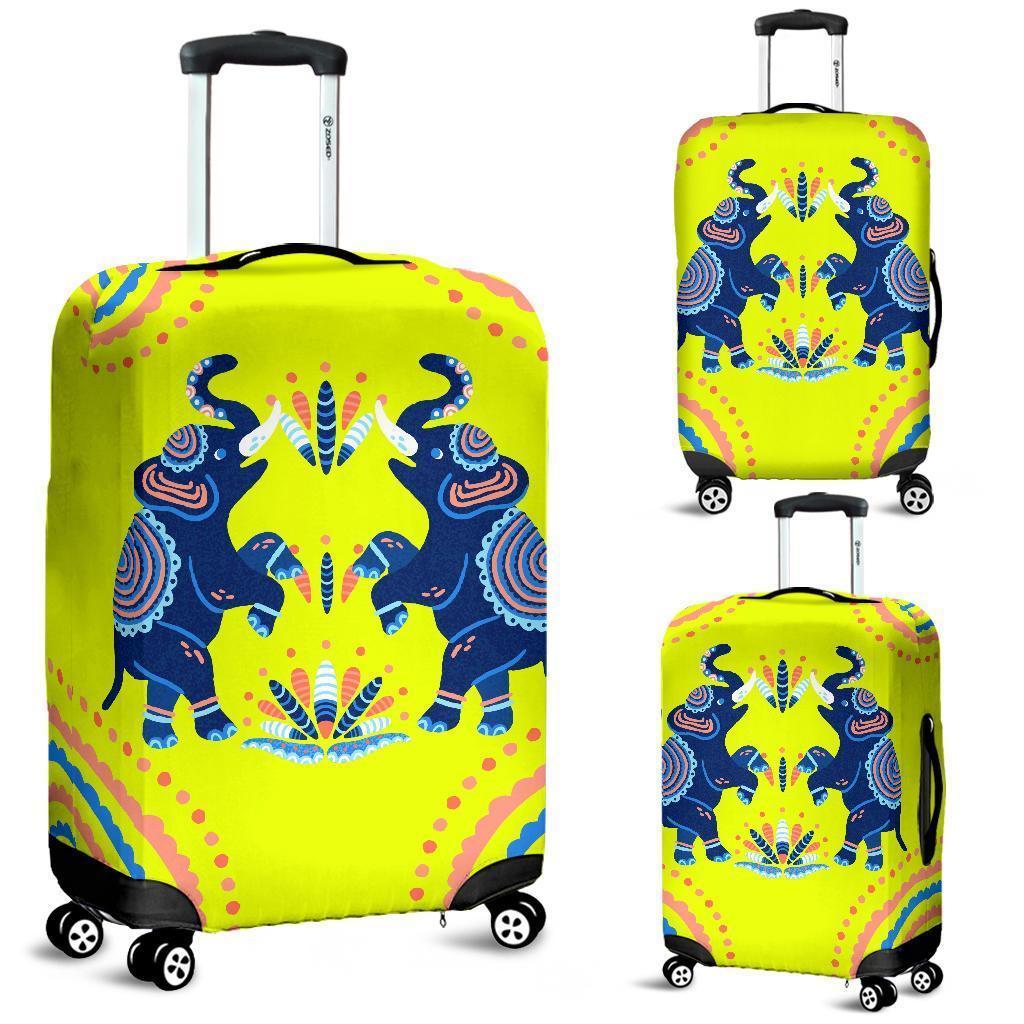 Two Elephants Luggage Cover