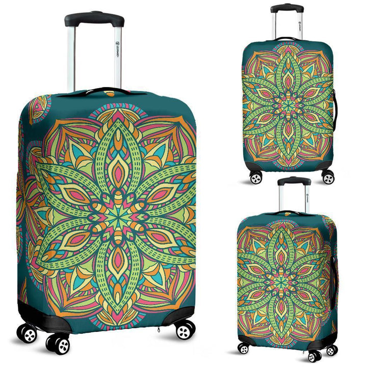 Flower Mandala Luggage Cover