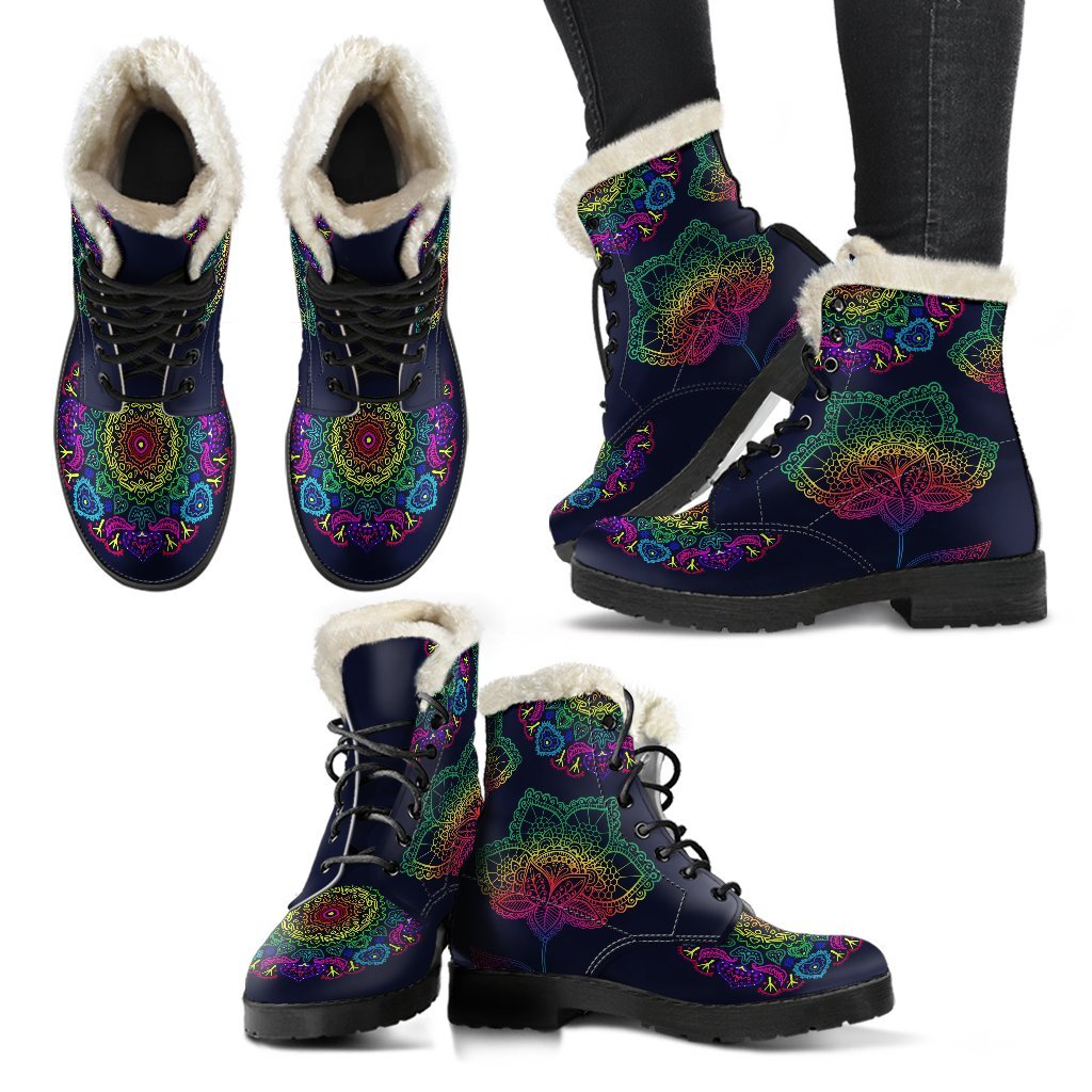 Colorful Flower Boots