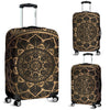 Luggage Covers - Black and Gold Mandala / Large 27-30 in / 67-76 cm